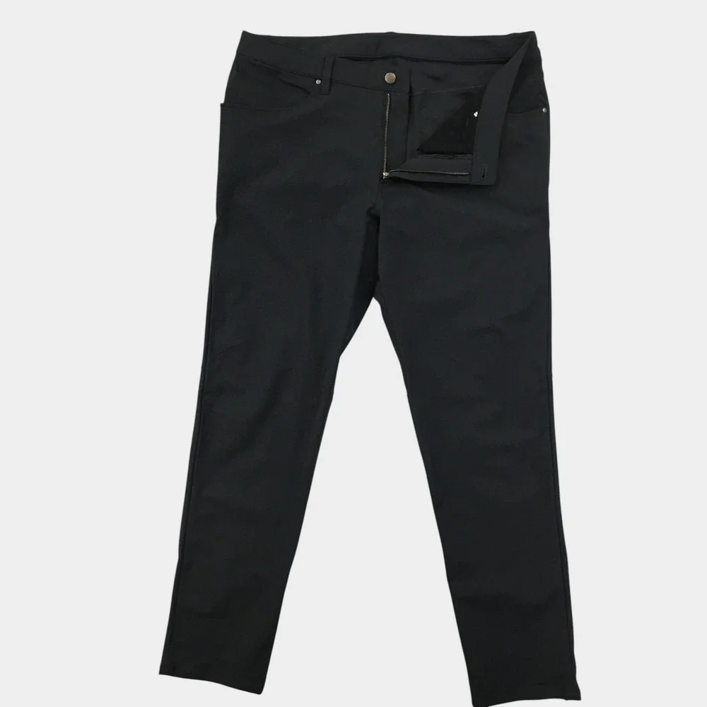 Lululemon ABC Pant Slim Fit Warpstreme Mens Size 36 5 Pocket Trousers